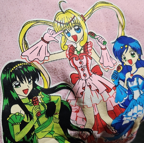 Girls Vintage Mermaid Melody Pitchi Pitchi Pitch Anime Sweatshirt - Picture 2 of 7